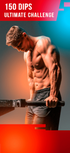 150 Triceps Dips – Upper Body Workout, Men Fitness 2.8.5 Apk for Android 1