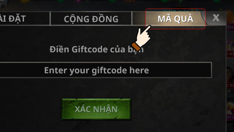 Select Gift Codes.