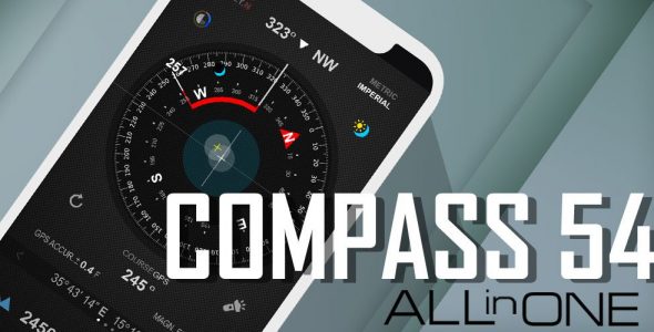 Compass 54 All in One GPS Weather Map Camera PRO