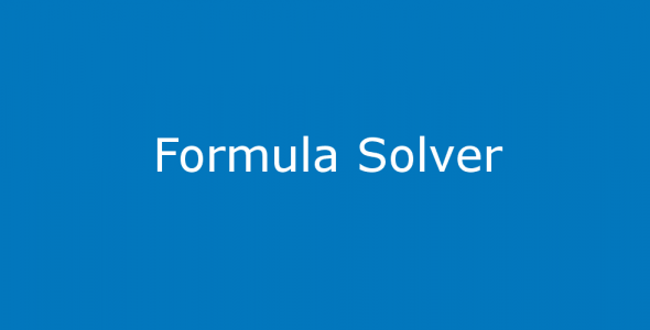 Formula Solver 1