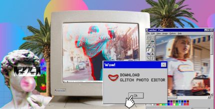 Glitch Photo Editor glitch effect vaporwave Premium