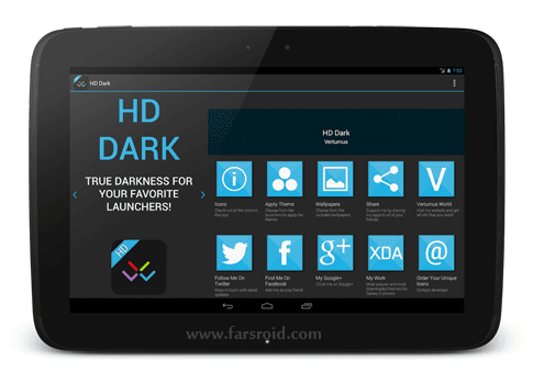 HD Dark Apex Nova ADW GO