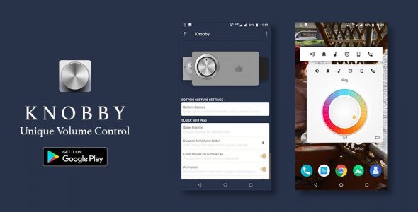 Knobby volume control Unique volume widget app