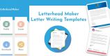 Letterhead Maker Letter Writing Templates cover 1