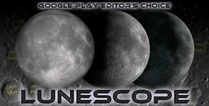 Lunescope moon phase calendar map eclipses