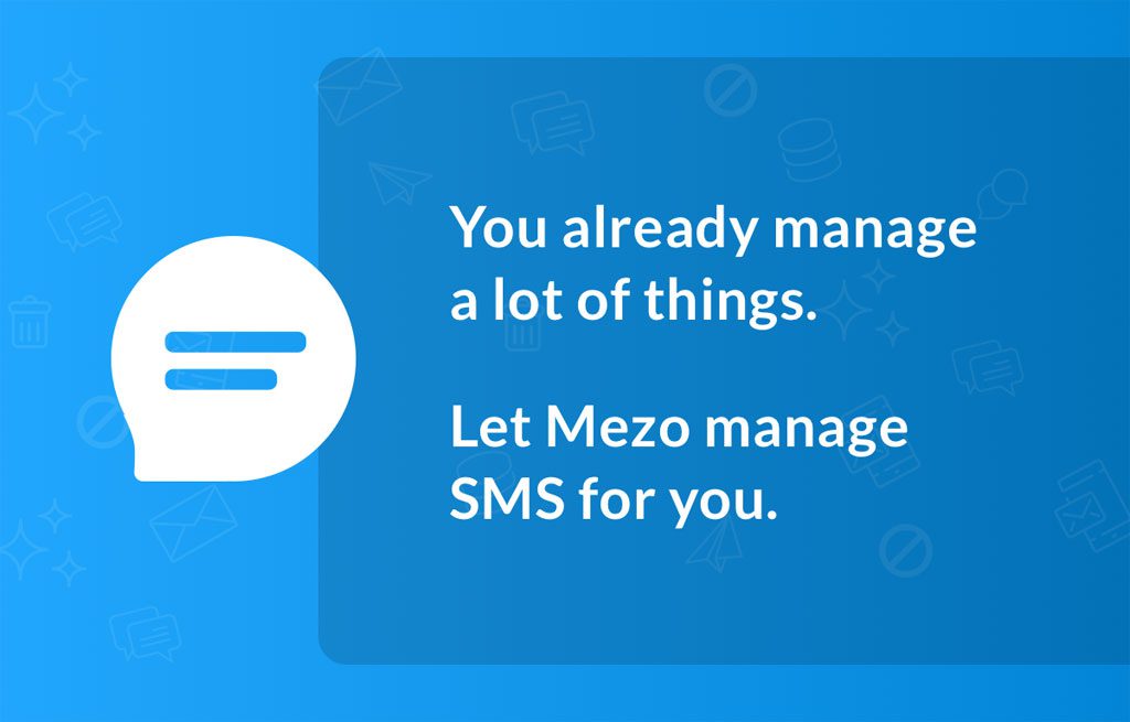 Mezo Advanced SMS Organizer Reminders Balances Cover