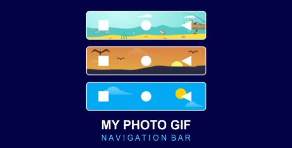 My Photo GIF Navigation Bar Premium