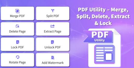 PDF Utility – Merge Split Delete Extract Lock