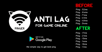 PING GAMER Anti Lag For All Mobile Game Online
