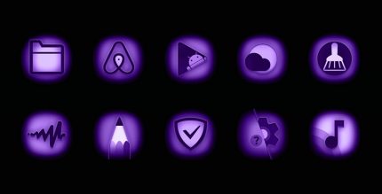 Ultraviolet Stealth Purple Icon Pack cover