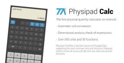 Unit converter and calculator Physipad CalcPro