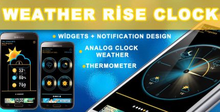 Weather Rise Clock 30 Widgets PRO