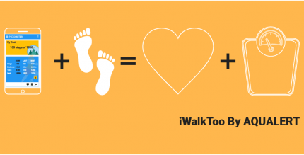 iWalkToo Premium Walk Tracker Pedometer