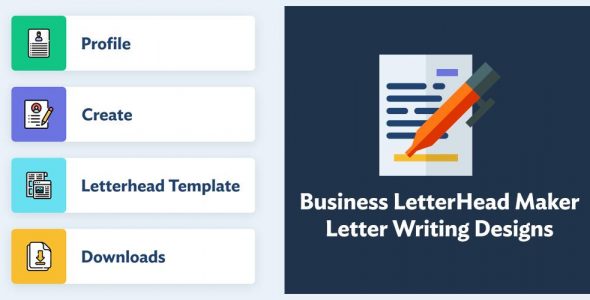 Business LetterHead Maker – Letter Writing Designs cover 1