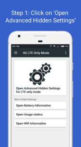 4G LTE Only Mode 2.7.2 Apk + Mod for Android 1