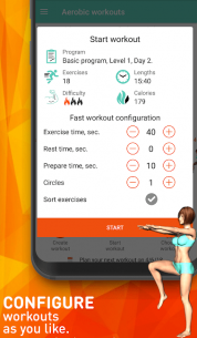 Aerobics workout at home – endurance training 2.6 Apk for Android 4