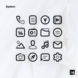 Aline Black: linear icon pack 1.7.3 Apk for Android 4
