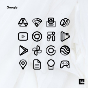 Aline Black: linear icon pack 1.7.4 Apk for Android 5