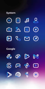 Aline Blue: linear icon pack 1.6.9 Apk for Android 4