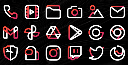 aline red icon pack cover