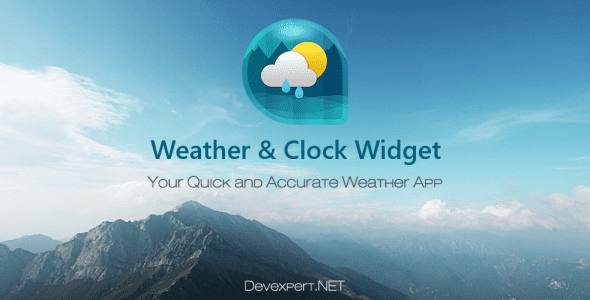 android weather clock widget cover