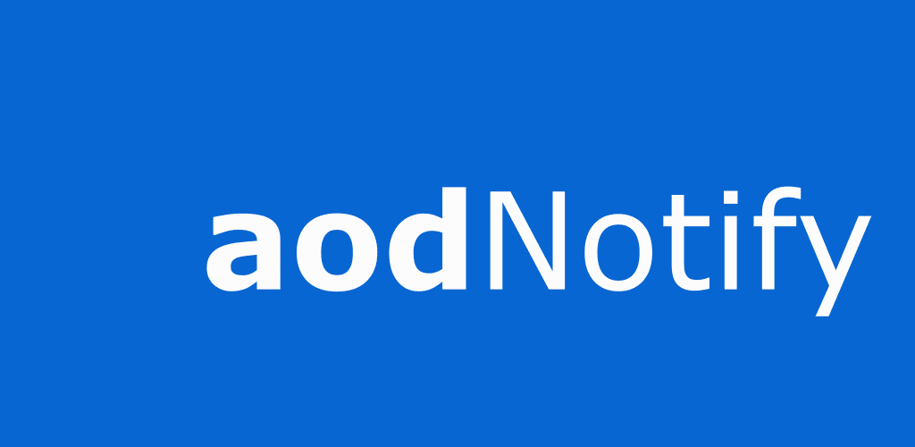 aodnotify android cover