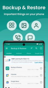 Backup and Restore – APP & SMS 7.3.5 Apk for Android 1