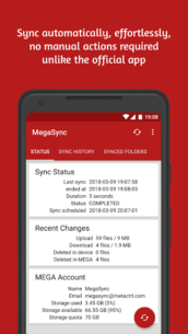 Autosync for MEGA – MegaSync 6.4.2 Apk for Android 2