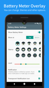 Battery Meter Overlay (PRO) 5.5.3 Apk for Android 2