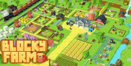 blocky farm android games cover