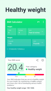 BMI Calculator PRO 2.2.5 Apk for Android 2