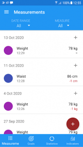 Body measurements – weight, BMI, waist, fat, pulse (PRO) 1.9.4 Apk for Android 1