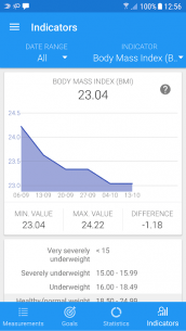 Body measurements – weight, BMI, waist, fat, pulse (PRO) 1.9.4 Apk for Android 3