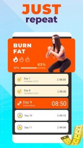 Burn fat workout in 30 days. HIIT training at home 5.5 Apk for Android 3