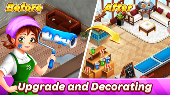 Cafe Panic: Cooking games 1.51.1a Apk + Mod for Android 4