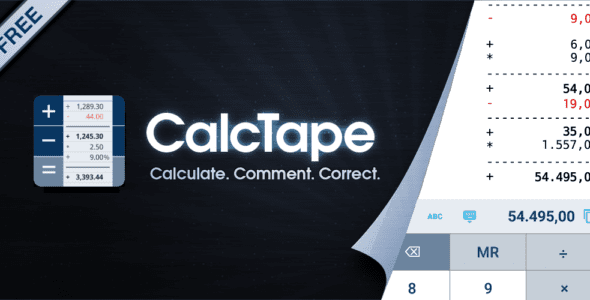 calctape smart calculator cover
