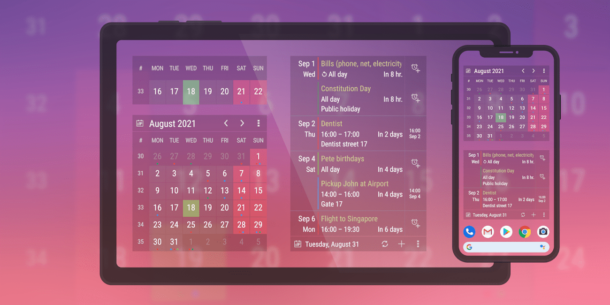 Calendar Widget: Month/Agenda (PRO) 7.2 Apk for Android 1