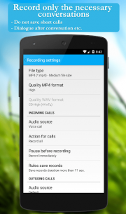 Call recorder: CallRec 3.6.12 Apk for Android 5