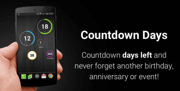 countdown days app widget full cover
