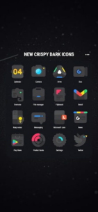 Crispy Dark Icon Pack 4.2.5 Apk for Android 1