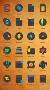 Crispy Dark Icon Pack 4.2.5 Apk for Android 4