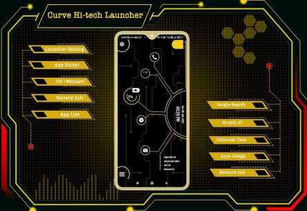 Curve Hi-tech Launcher 2020- Next Generation Theme 13.0 Apk + Mod for Android 1