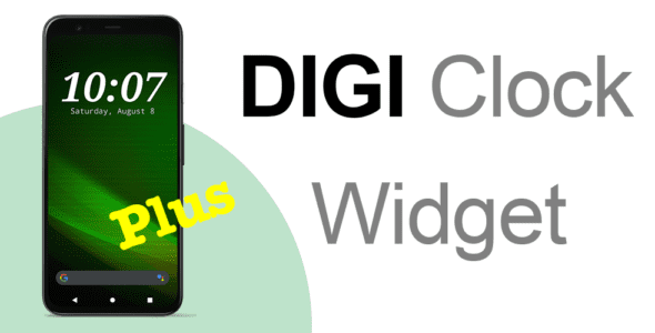 digi clock widget plus android cover