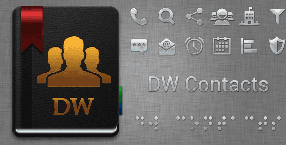 dw contacts phone dialer cover