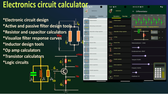 Electronics circuit calculator 1.27 Apk for Android 1