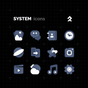 ENIX DARK Icon Pack 1.0 Apk for Android 4