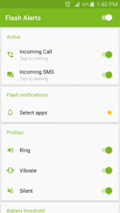 Flash Alerts on Call and SMS (PREMIUM) 3.96 Apk for Android 2