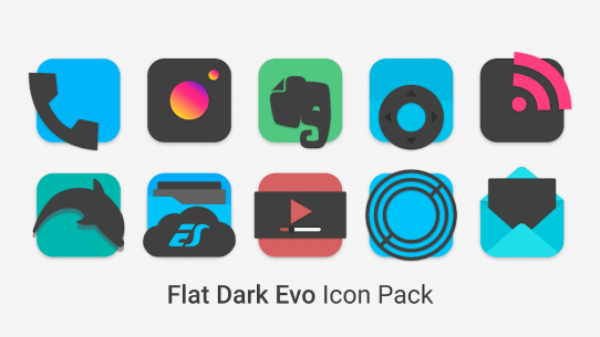 Flat Dark Evo – Icon Pack 4.5 Apk for Android 2