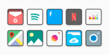 flat square icon pack cover