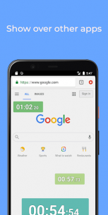 ⏱ Floating Stopwatch: free multitasking timer 5.1 Apk + Mod for Android 2